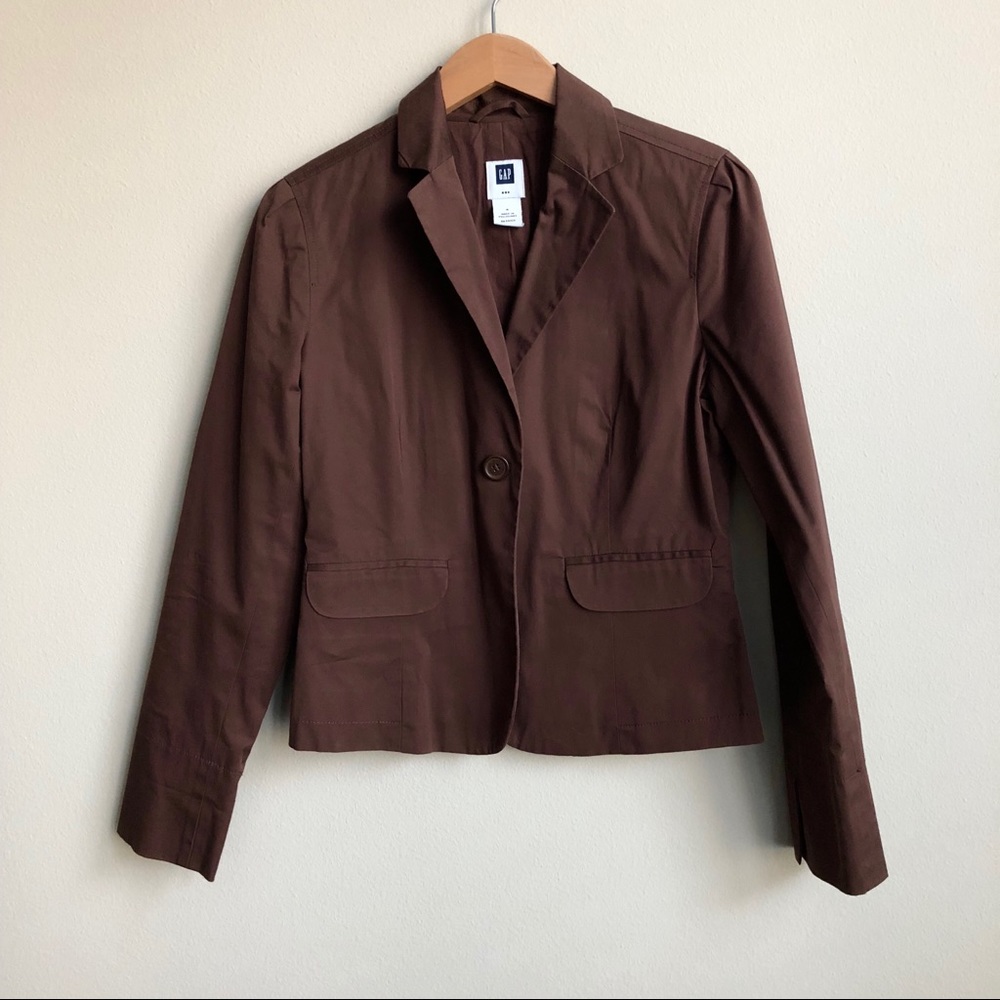 GAP Brown Fitted Blazer